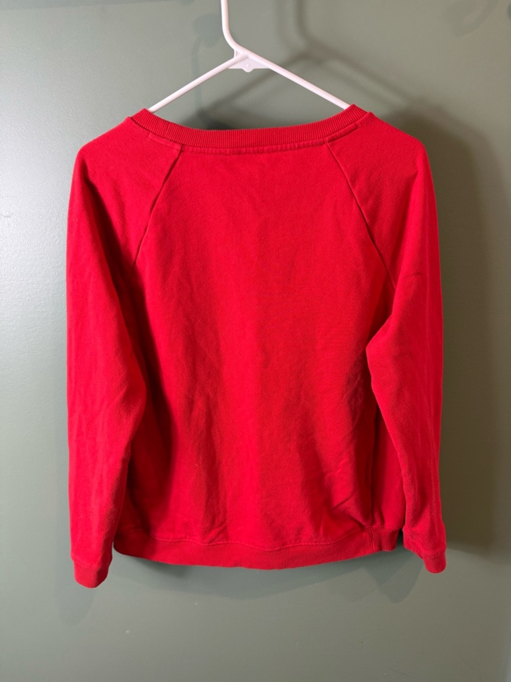 Red Colorblock Sweatshirt - Picture 9 of 10